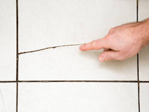 Grout crack repair